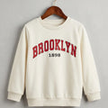 Boys Off-White Brooklyn 1898 Graphic Sweatshirt – Premium Cotton Blend Crewneck