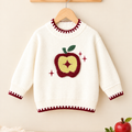 Premium Kids Apple Knitted Sweater | Sara's Lounge