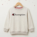 Boys Beige Champion Sweatshirt – Premium terry Cotton Crewneck