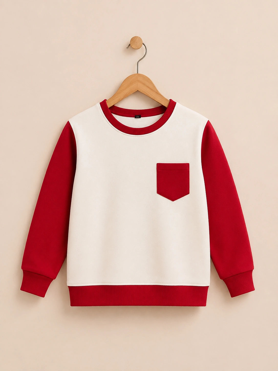 Cream & Red Sweatshirt