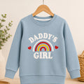 Girls Light Blue “Daddy’s Girl” Printed Sweatshirt