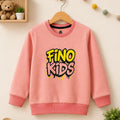 Girls Pink Fino Kids Sweatshirt | Full Sleeve Kids Sweatshirt