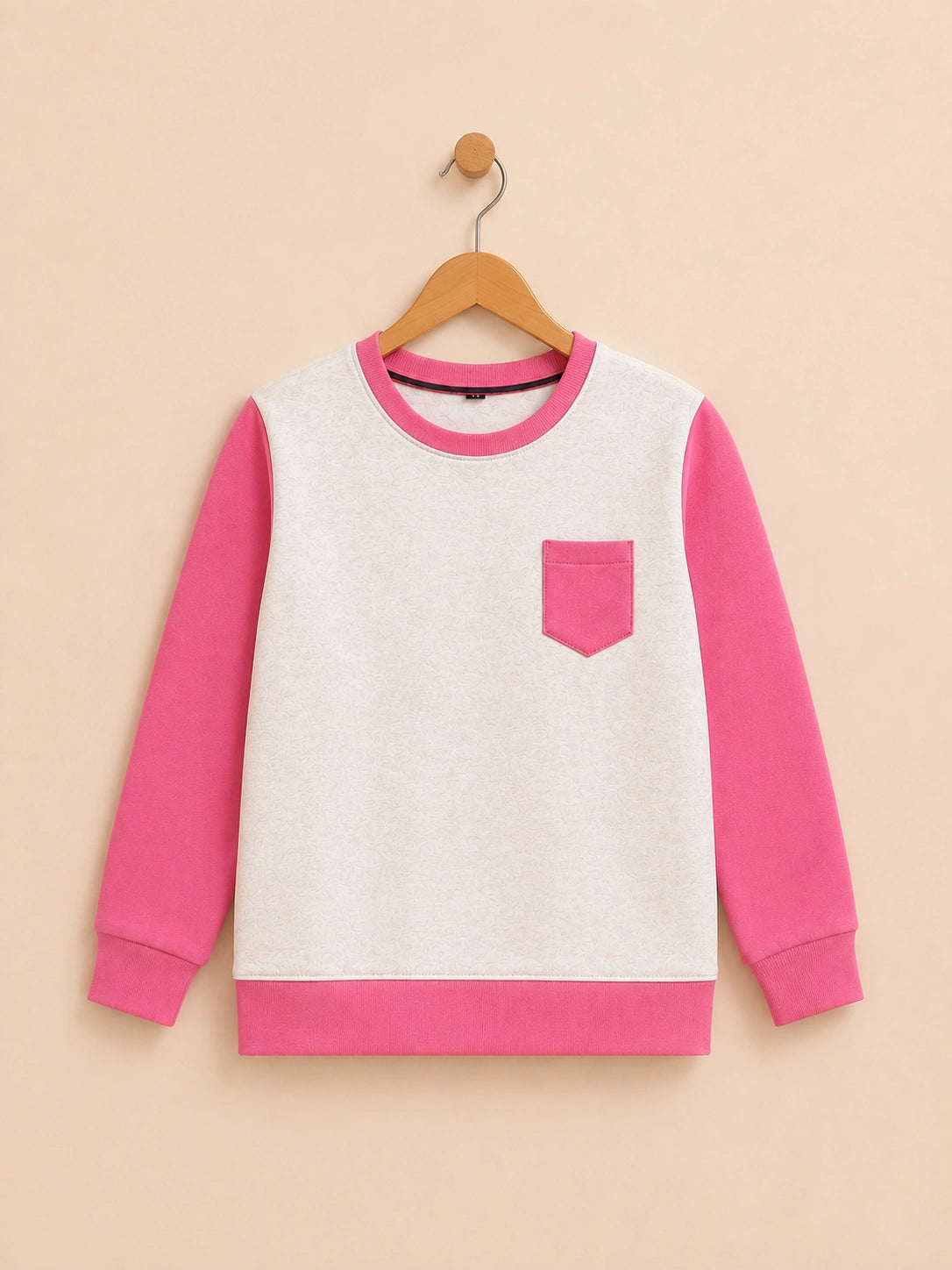 Pink & White Sweatshirt
