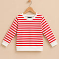 Red & White Striped Sweatshirt